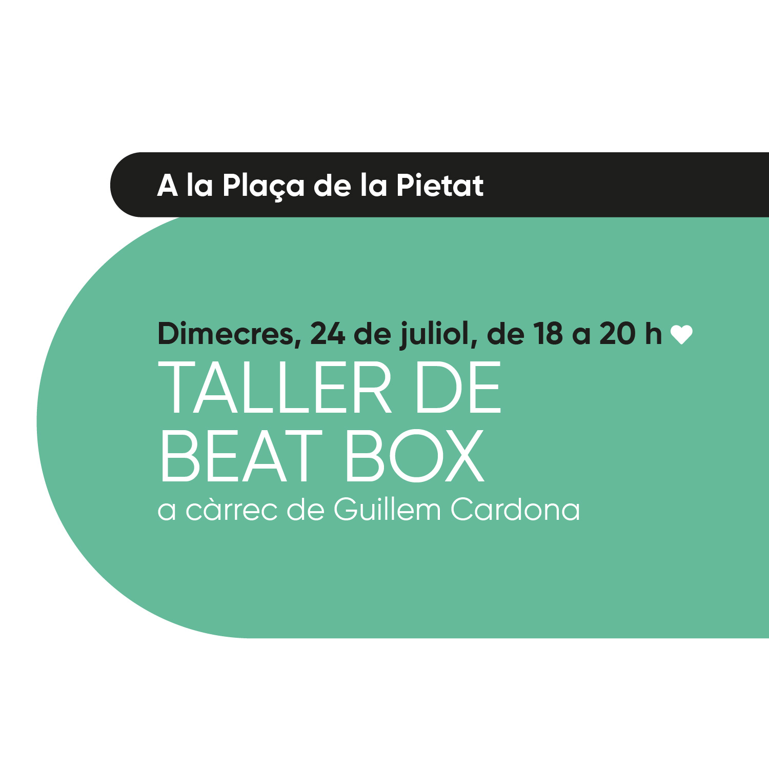 Cartell - Taller de beatbox 