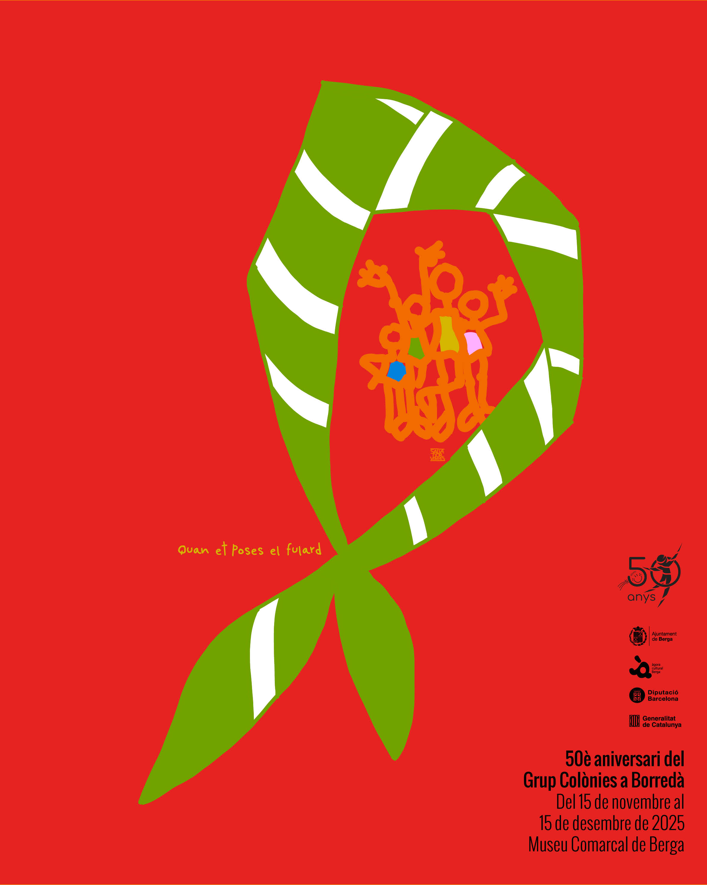 Exposició: "Quan et poses el fulard". 50è aniversari del Grup Colònies a Borredà 