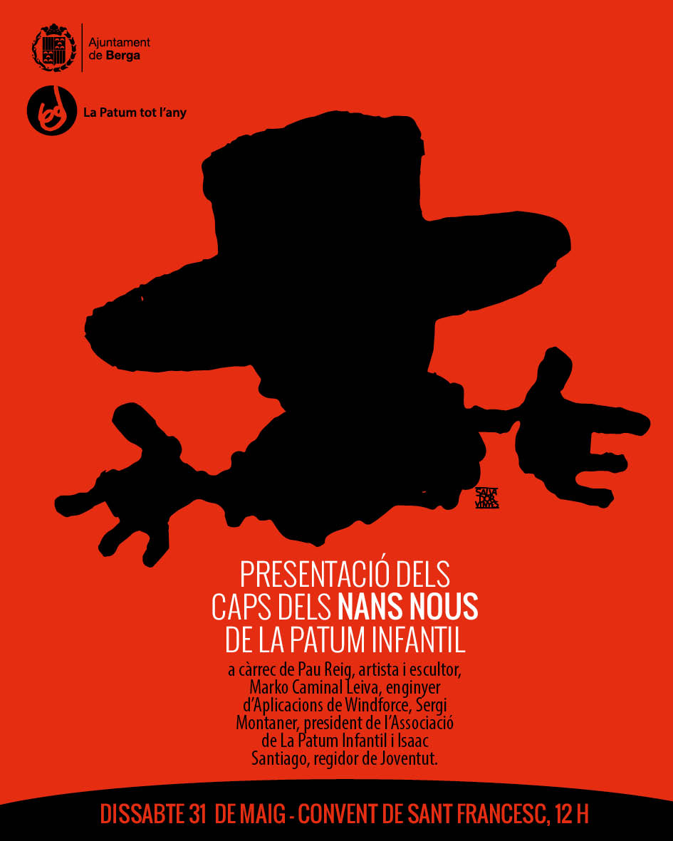 Presentació dels caps dels nans nous de la Patum infantil
