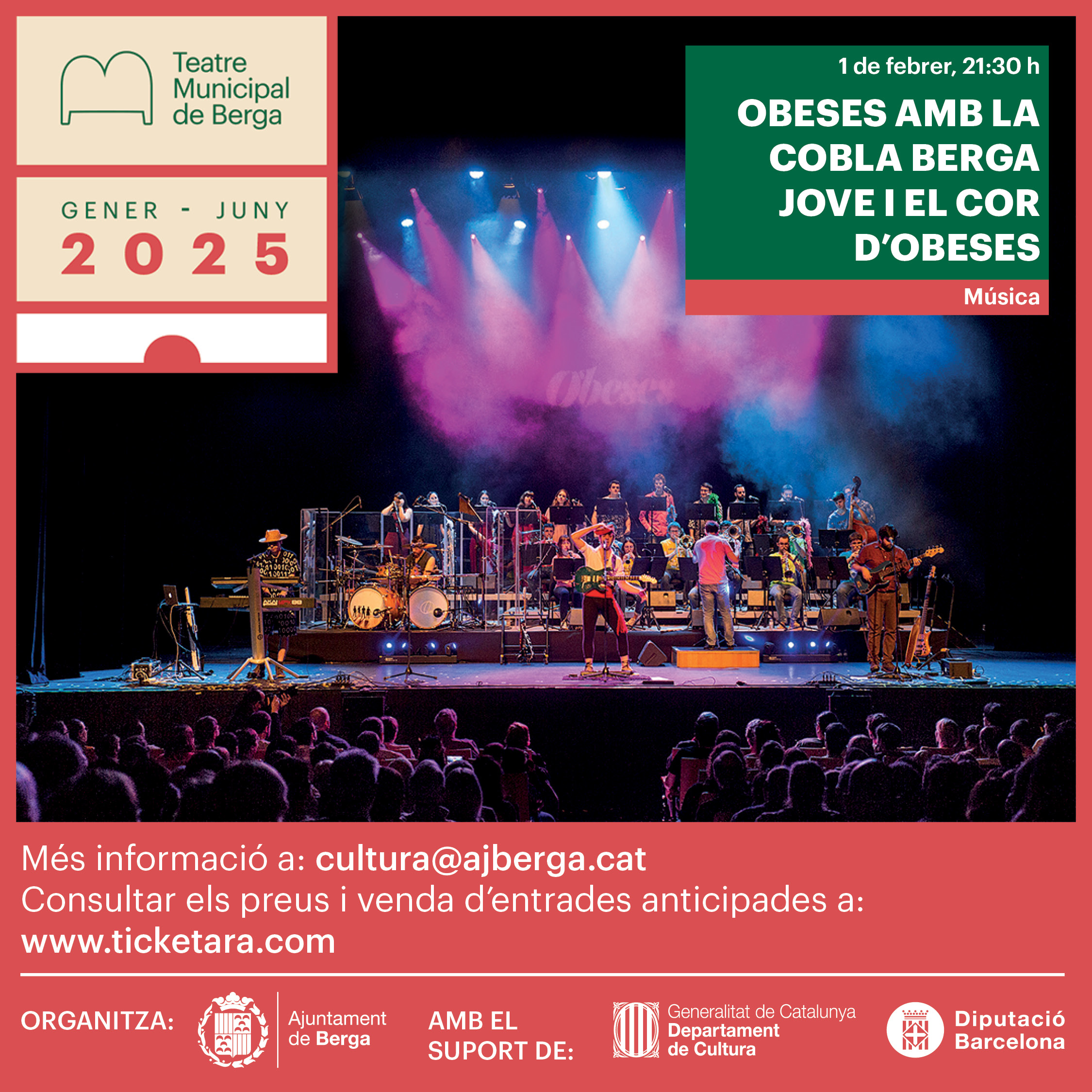 Concert: Obeses amb la Cobla Berga Jove i el Cor d??Obeses 