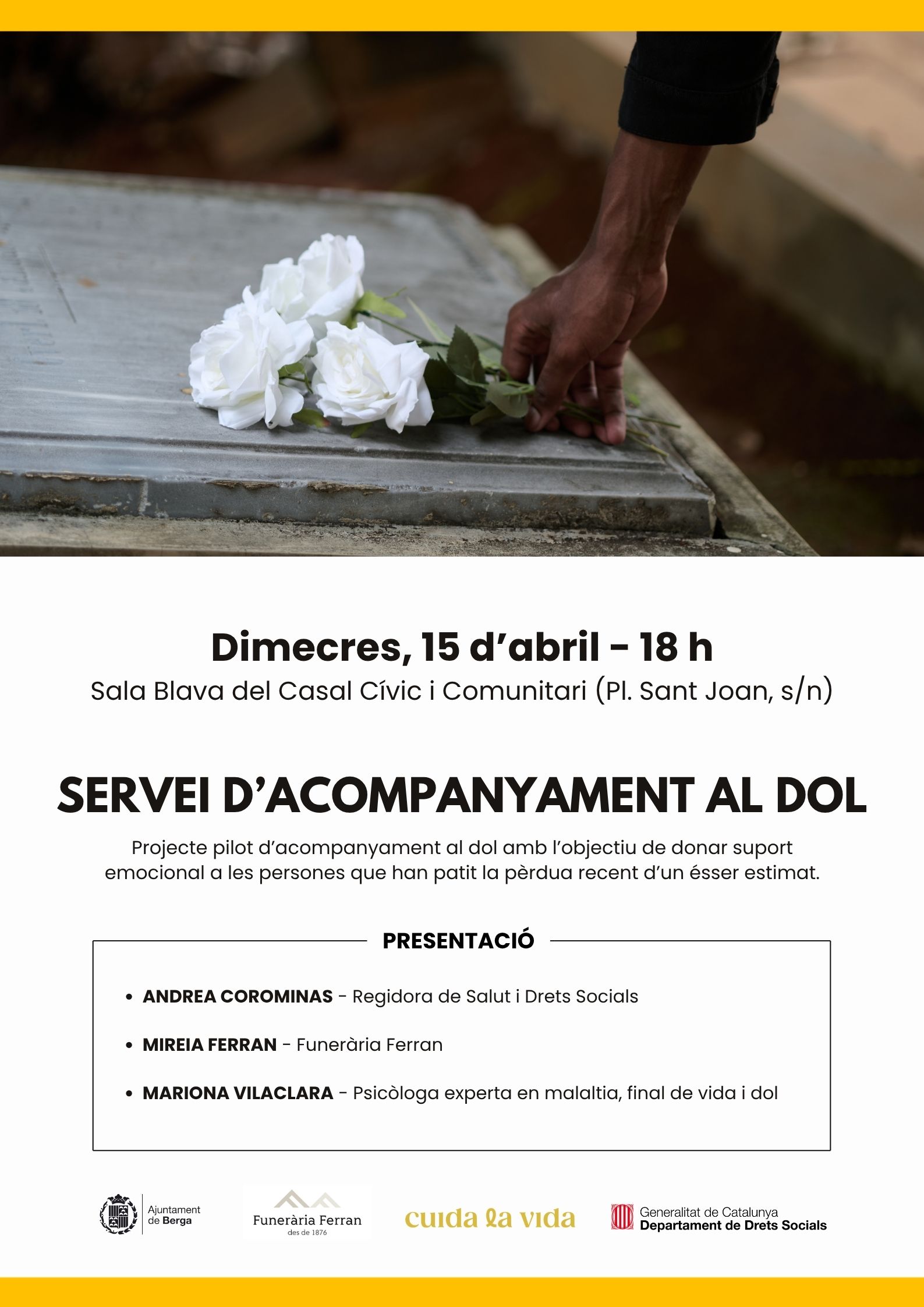 Presentaci&oacute;: "Servei d'acompanyament al dol"