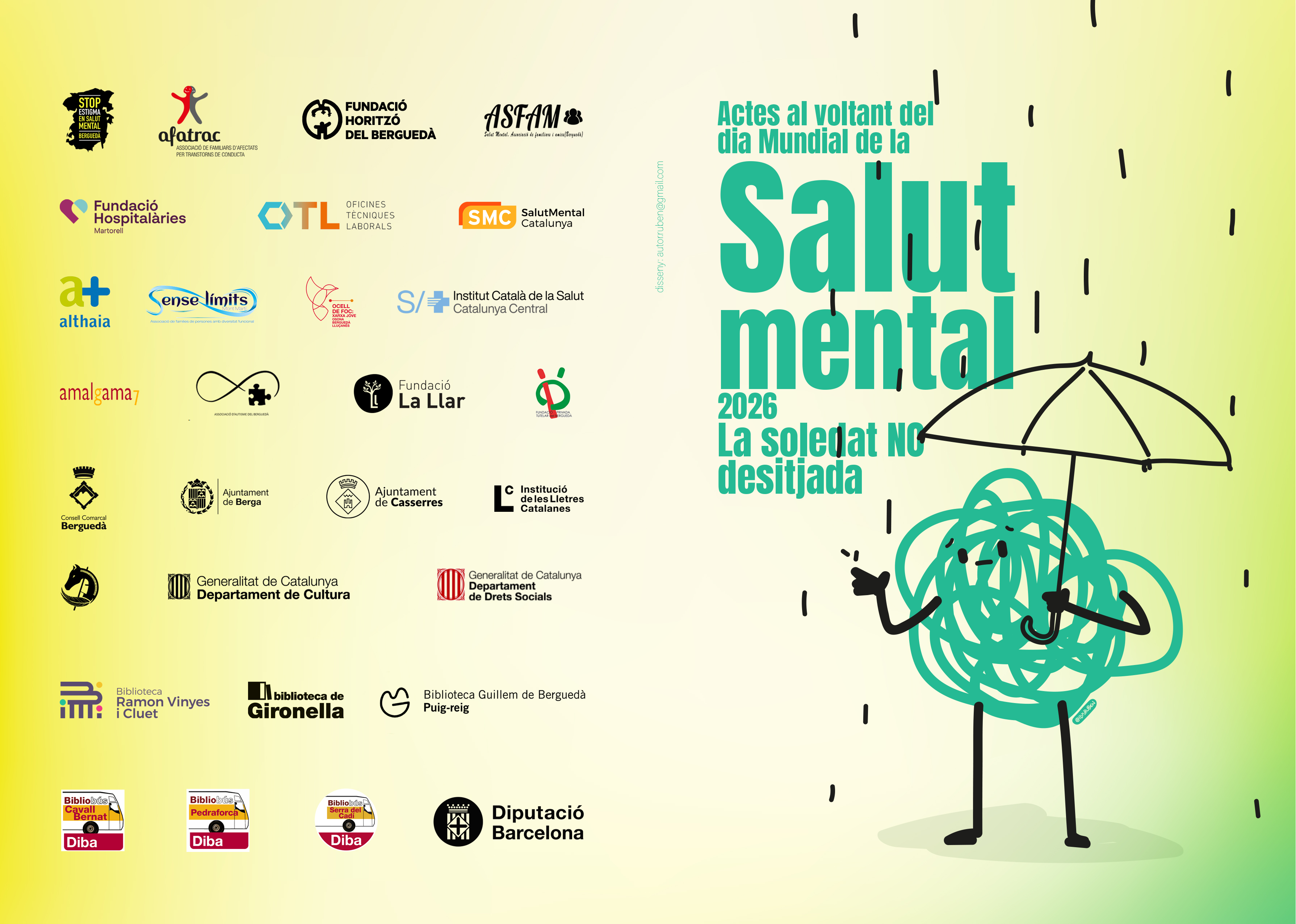 La soledat no desitjada, protagonista del Dia Mundial de la Salut Mental al Bergued&agrave;
