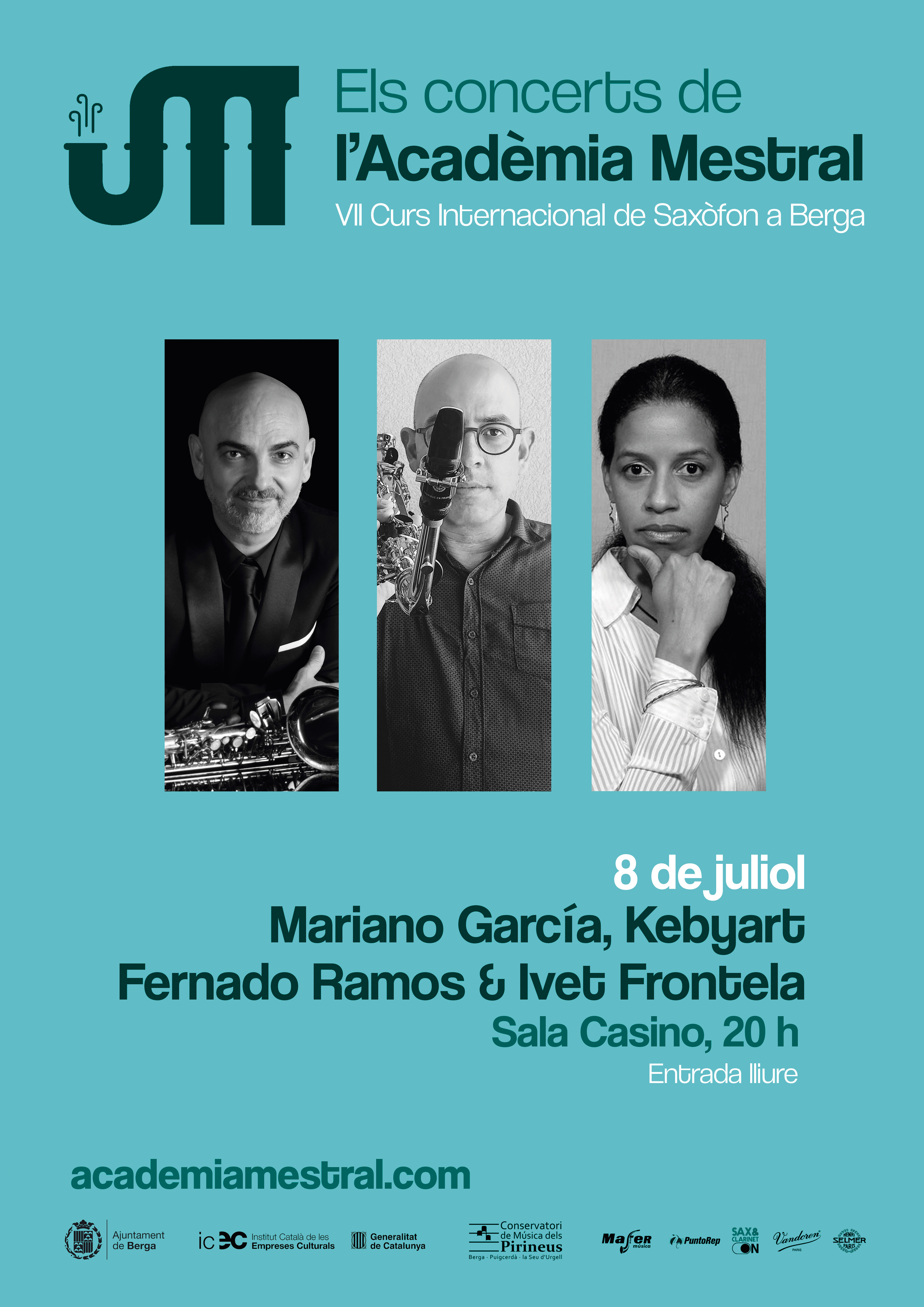 Concert del professorat de l'Acad&egrave;mia Mestral: Mariano Garc&iacute;a, Fernando Ramos i Ivet Frontela