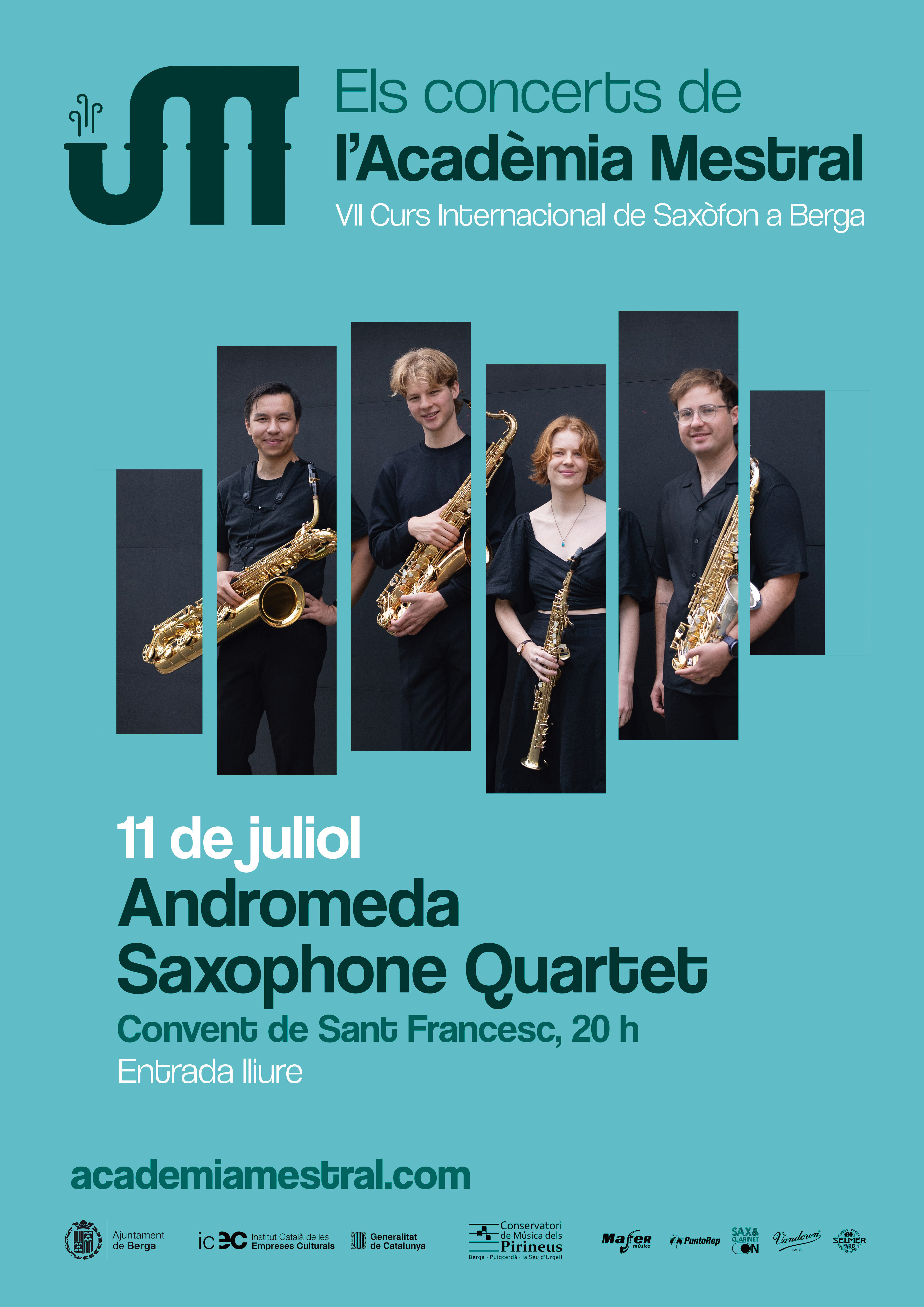 Concert de l'Acad&egrave;mia Mestral: Andromeda Sax Quartet