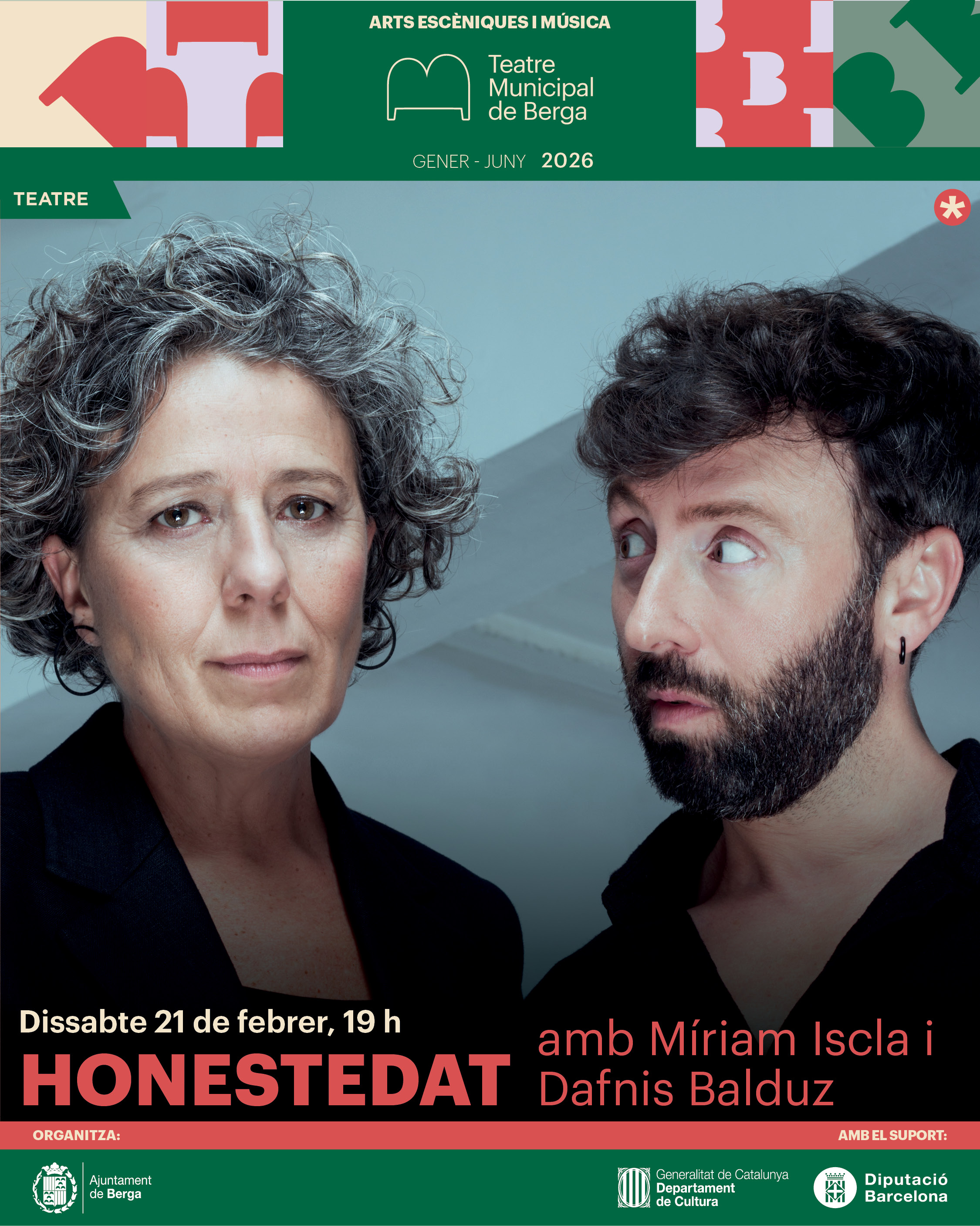 Teatre: "Honestedat" amb M&iacute;riam Iscla i Dafnis Balduz