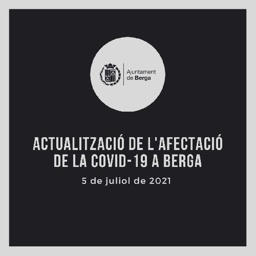 Comunicat sobre la incidència de la Covid-19 a Berga (05/07/21)