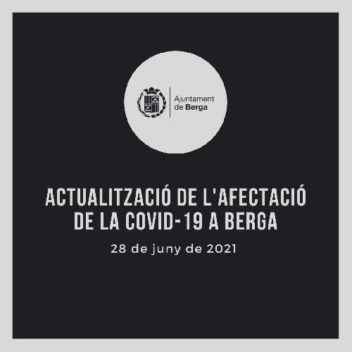 Comunicat sobre la incidència de la Covid-19 a Berga (28/06/21)