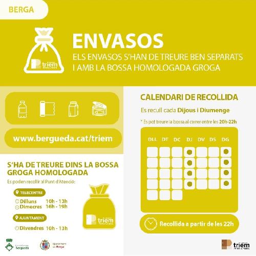 Comença la campanya de sensibilització per reciclar correctament els envasos a Berga