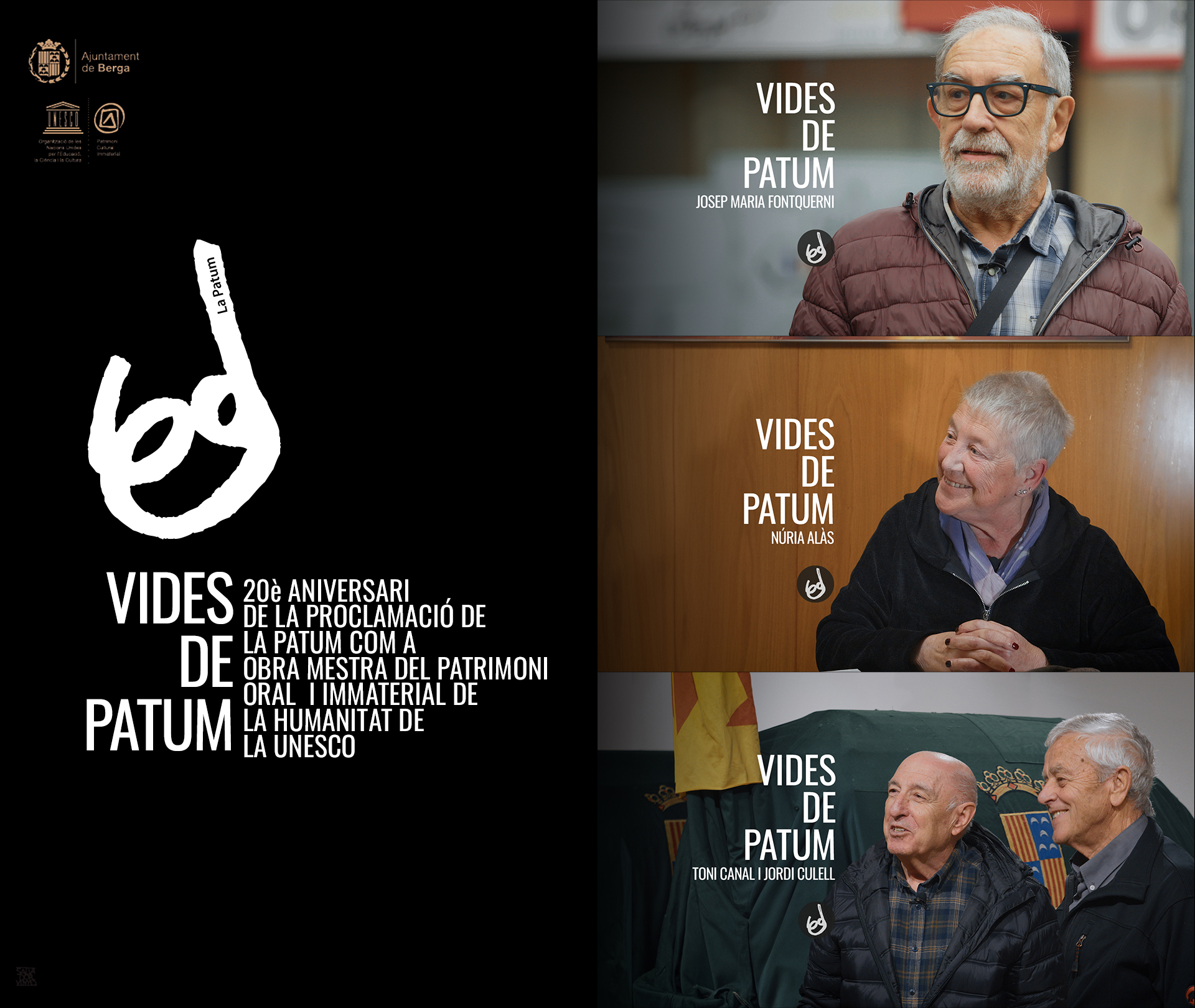 Els records patumaires de Josep M. Fontquerni Rosell, Núria Alàs Pérez, Antoni Canal Mas i Jordi Culell Gonfaus s??incorporen a l??audiovisual 