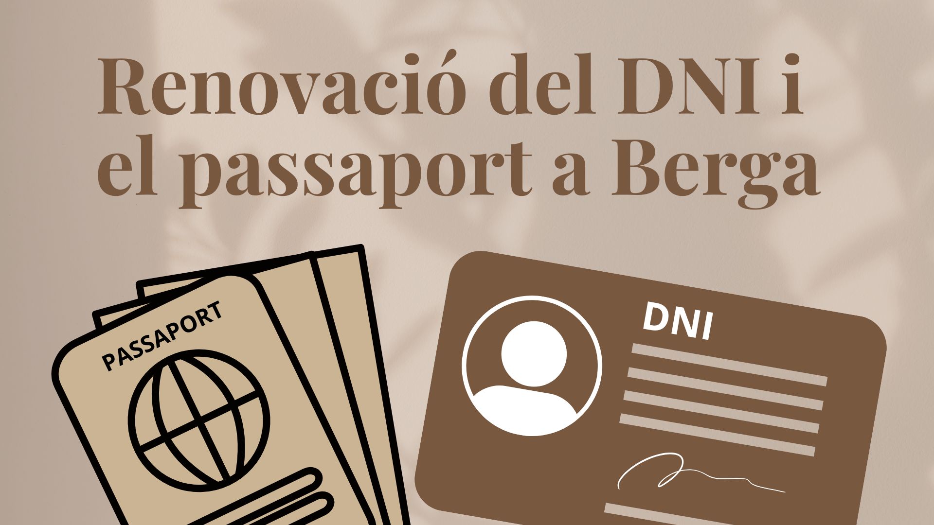 Berga disposar&agrave; del servei VIDOC d'expedici&oacute; i renovaci&oacute; del DNI i passaport a partir del mes de juliol de forma peri&ograve;dica