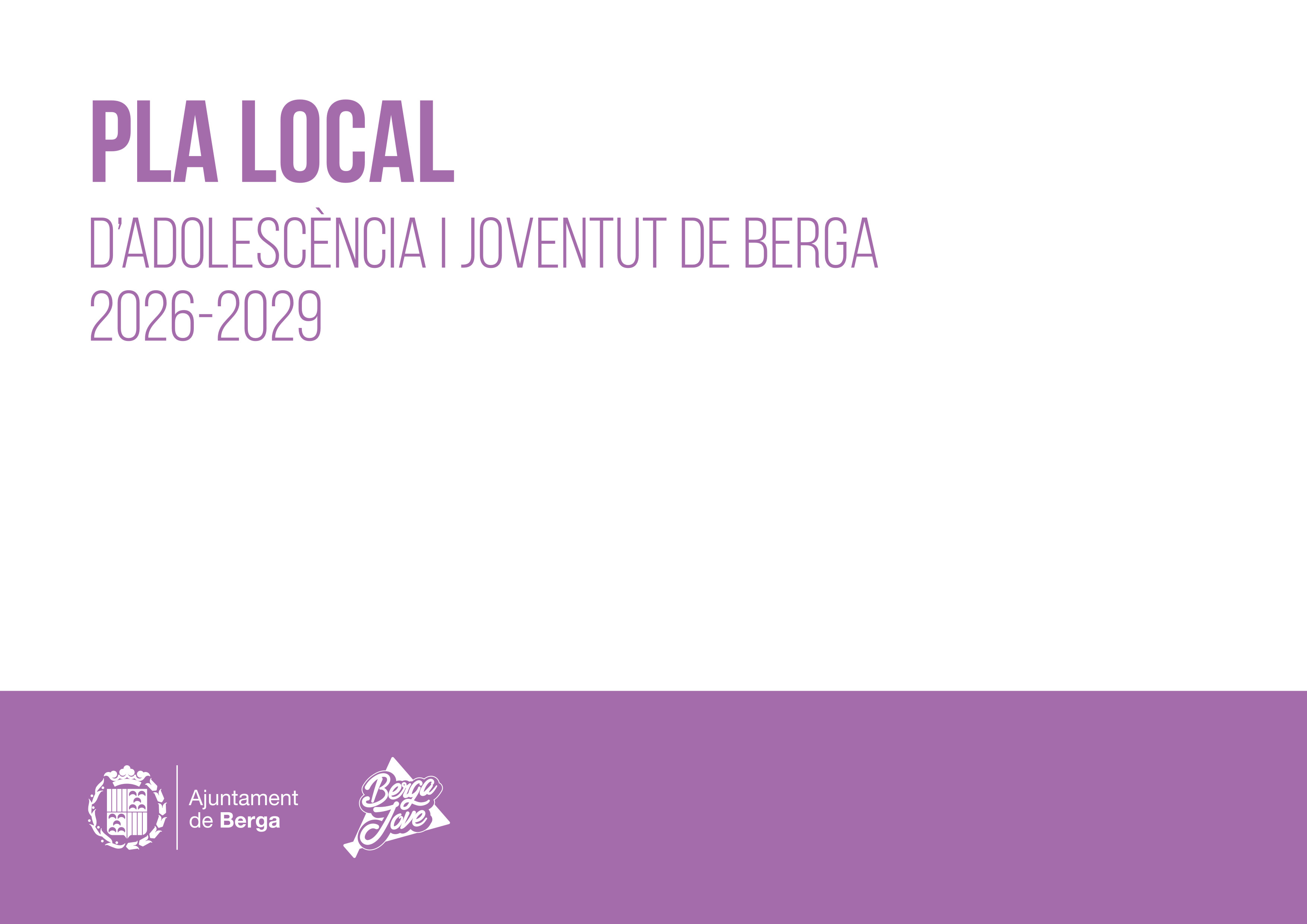 Berga aprova el Pla Local d'Adolesc&egrave;ncia i Joventut 2026-2029 per refor&ccedil;ar el benestar, la participaci&oacute; i l'emancipaci&oacute; del jovent