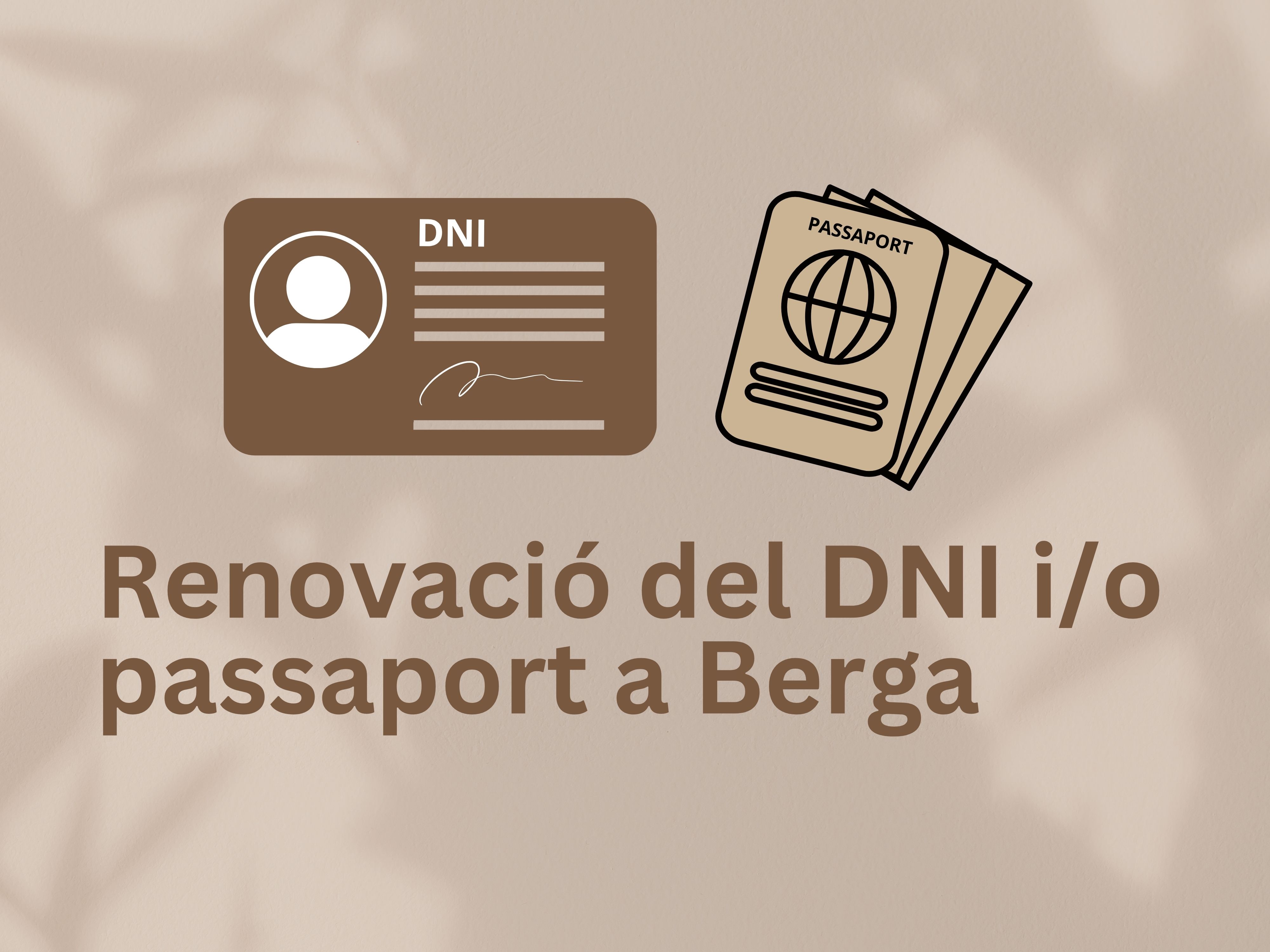 L'Ajuntament de Berga modifica el sistema de reserva de cites per a l'expedici&oacute; i renovaci&oacute; del DNI i el passaport