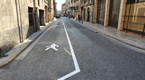 L'Ajuntament de Berga implementa millores de mobilitat a peu al carrer del Roser i la Rasa dels Molins