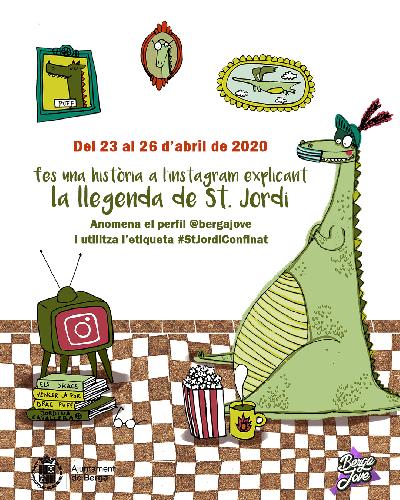 Berga promou la divulgació de la llegenda de Sant Jordi amb la creació d'històries breus a Instagram per celebrar la Diada del 23A